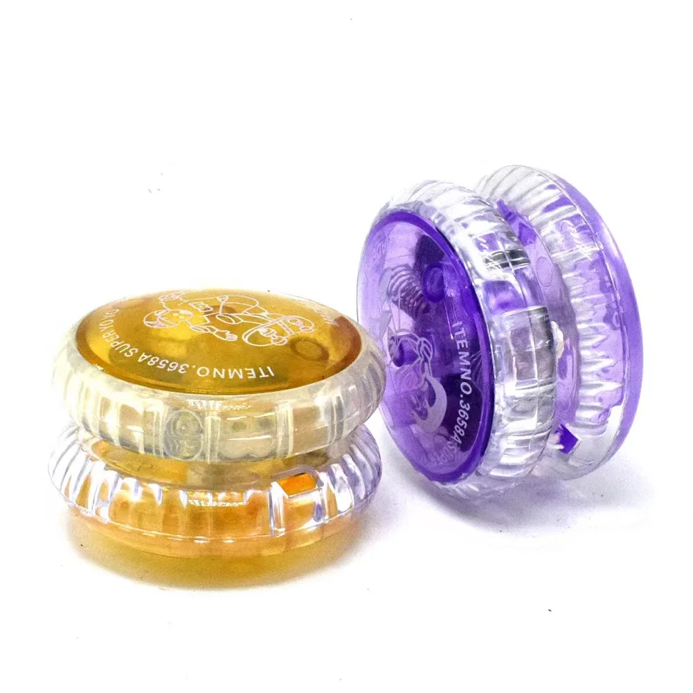 Yoyo Ball 2Pcs Creative Hobby Magic YoYo LED Light Classic Toys Fun Games Yo Yo Professional Practice Juggling Amateur Show Toys Kids Gift