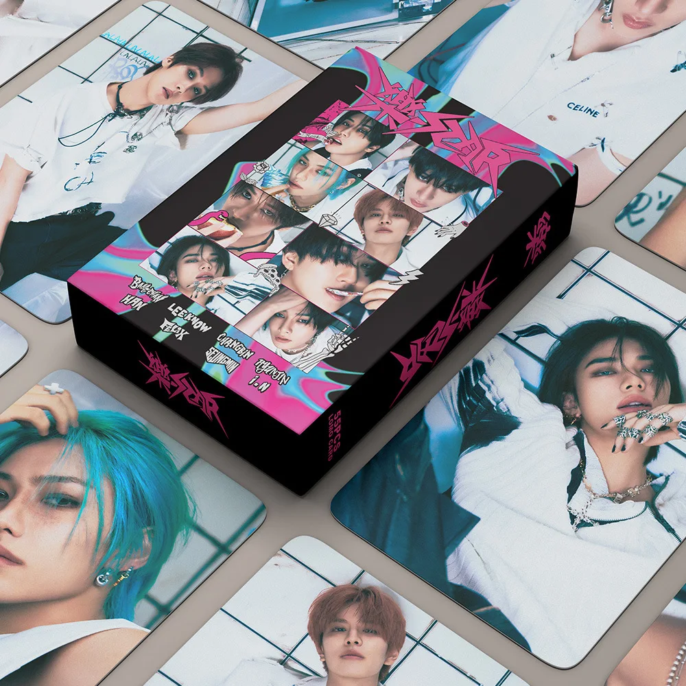 

55pcs/Set New Kpop Stray Kids Album Lomo Cards Photocards Photo Card Postcard Hyunjin Felix Han For Fans Collection Gift