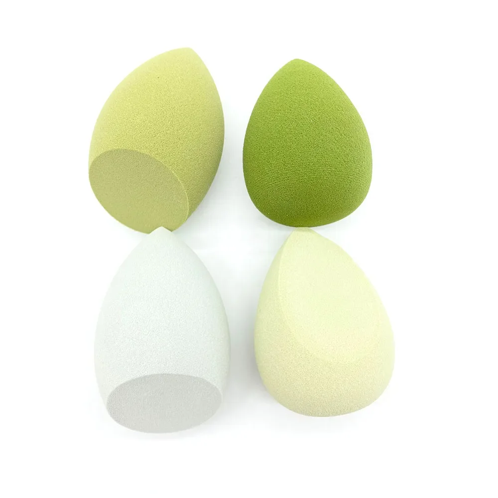 Beauty Cosmetic Egg Foundation Makeup Sponge 4pcs Powder Puff Dry and Wet Combined Powder Puff Bevel Cut Make Up Sponge Tools