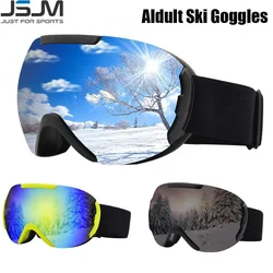 JSJM New Double Layers Anti-Fog Ski Goggles Outdoor Sports Motorcycle Ski Goggles Snowmobile Eyewear Snowboard Glasses Unisex
