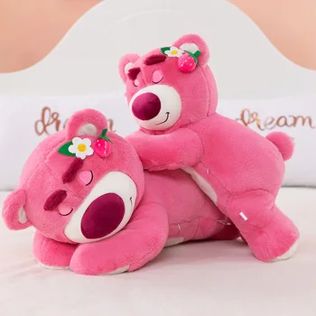 Disney 30cm Story Lotso Cute Bear Strawberry Sofa Plush Pillow Stuffed Toys Children Girls Friends Festivals Birthday Gift 3