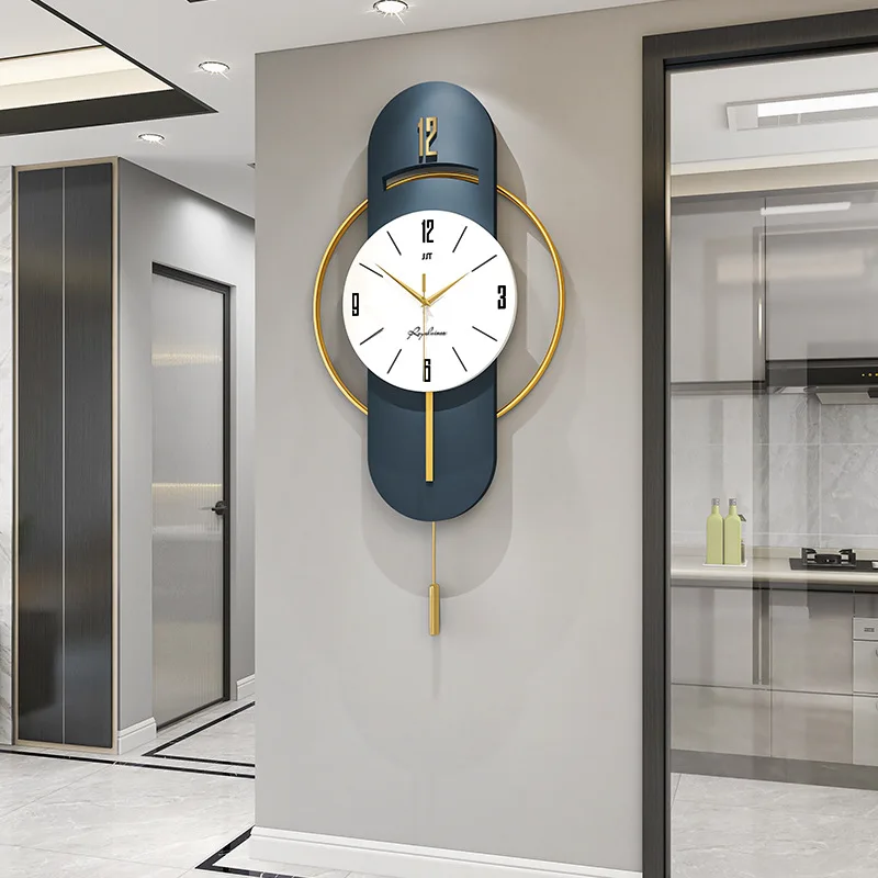 Luxury Modern Metal Design Mute Iron Wrought Clock 3