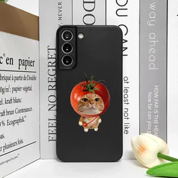 Whimsical Cartoon Fruit Cat Couple Frosted Soft Phone Case - Google Pixel 8 Pro (M - C1796T1)