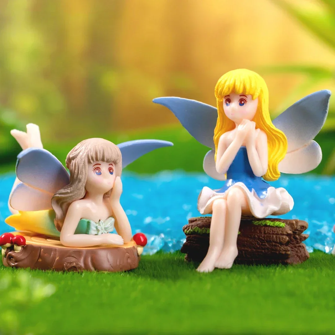 Tinkerbell Birthday Decorations 6-Piece Mini Fairy Figurine Set