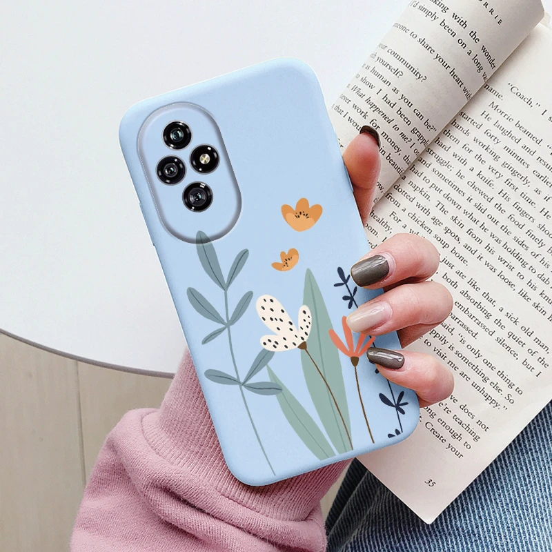 Beautiful Floral Heart and Leopard Print Soft Silicone Matte Protective Case