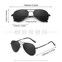 Lunettes de soleil polarisées de luxe pour hommes et femmes, style pilote, verres miroir, protection UV400, idéales pour la conduite 4