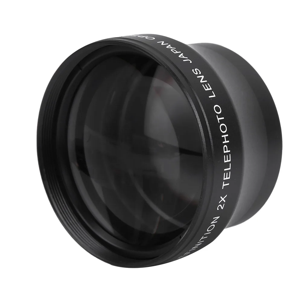 Telephoto Lens 2X Camera Lens High Definition Magnification Converter For 37mm Mount Camera 2X