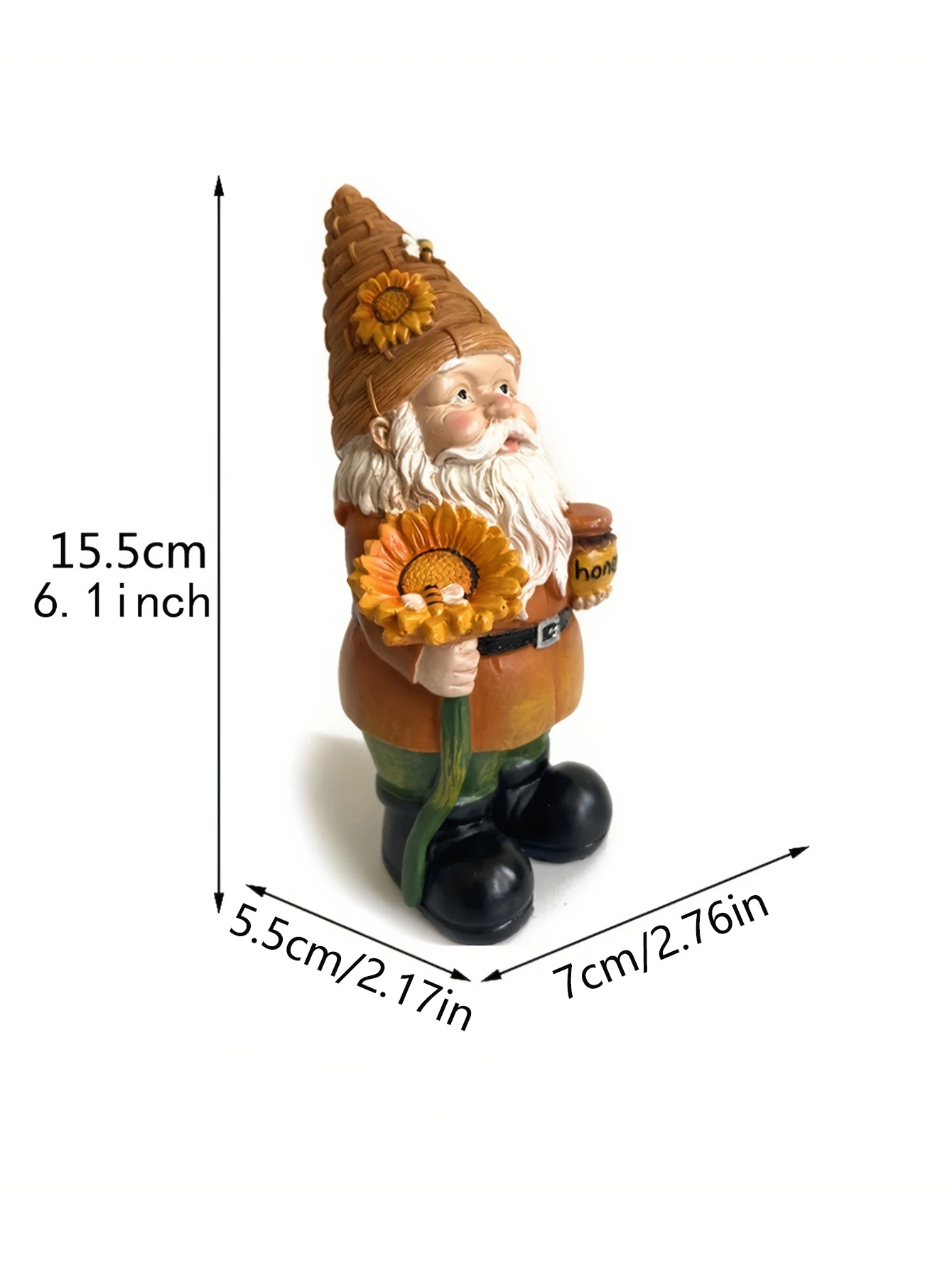 Sunflower Gnome Garden Sculpture 3 | Sunflower Gnome Garden Sculpture 3
