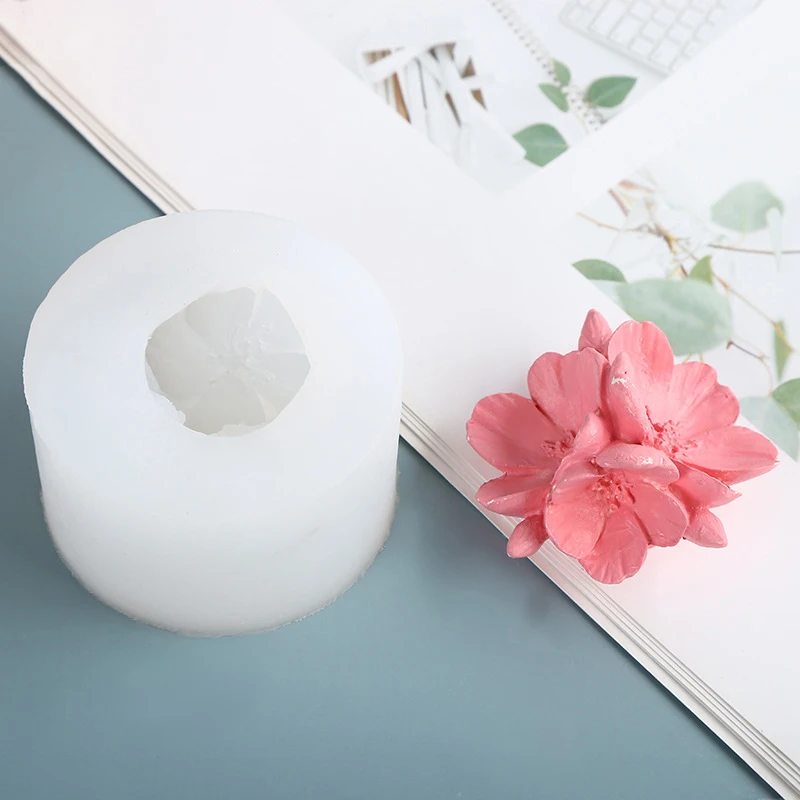 

Силиконовая форма для мыла для изготовления цветов вишни, помадки, 3D форма «сделай сам», украшение для торта ручной работы, форма для сахарной мастики, силиконовая форма