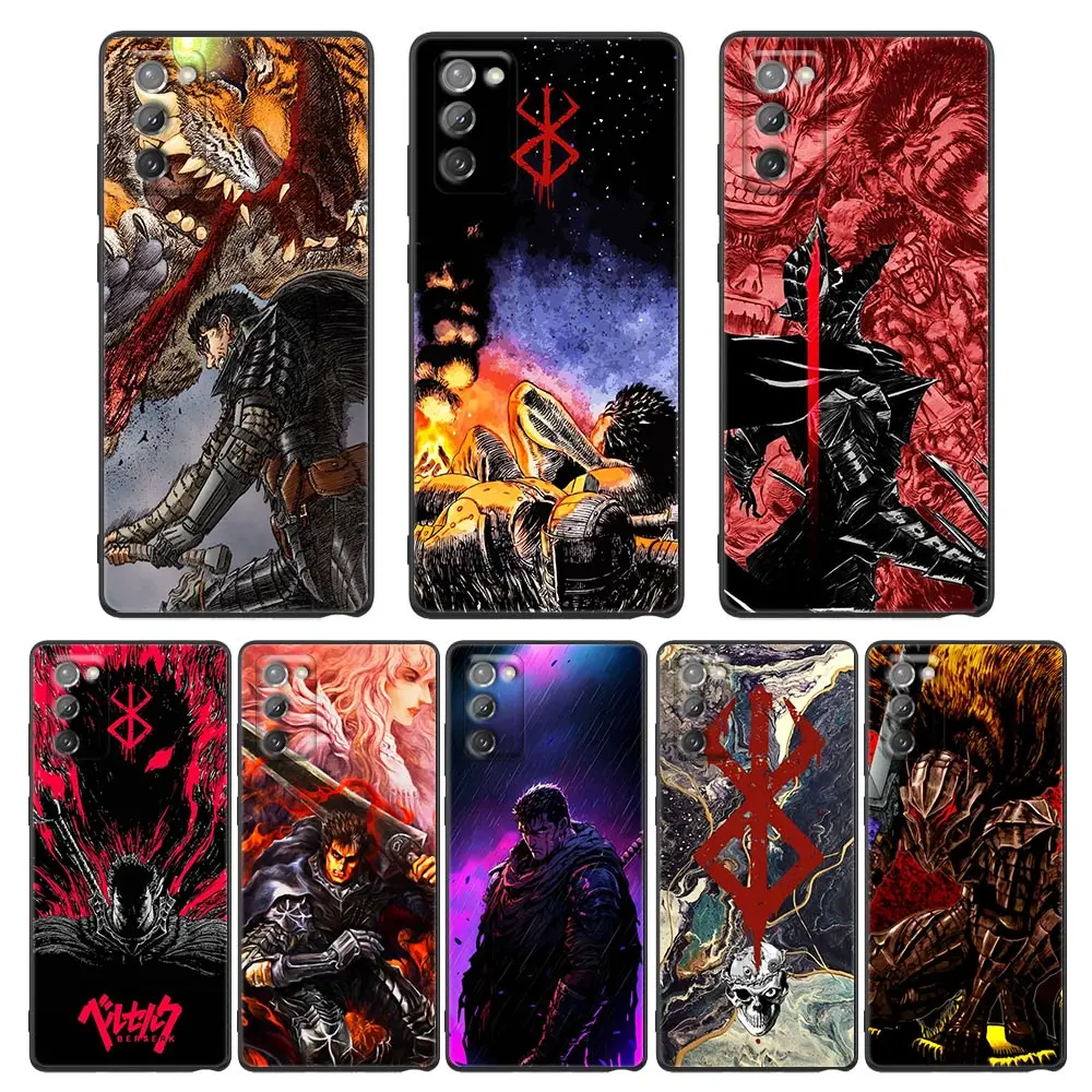 

Hot Blood Anime Berserk Guts Case For Samsung NOTE 20 10 9 8 Ultra Plus M54 M53 M51 M33 M32 M30 M30S M23 M20 M14 J8 J7 J6 Cover