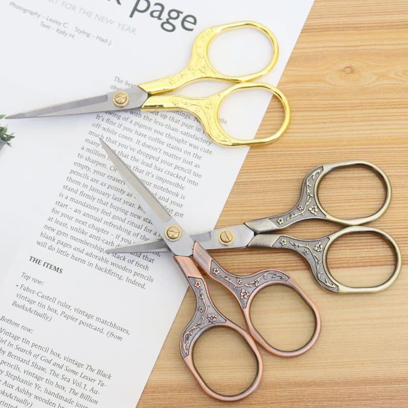 Vintage Stainless Steel Sewing Tailor Scissors for Fabric Embroidery Thread Sewing Supplies