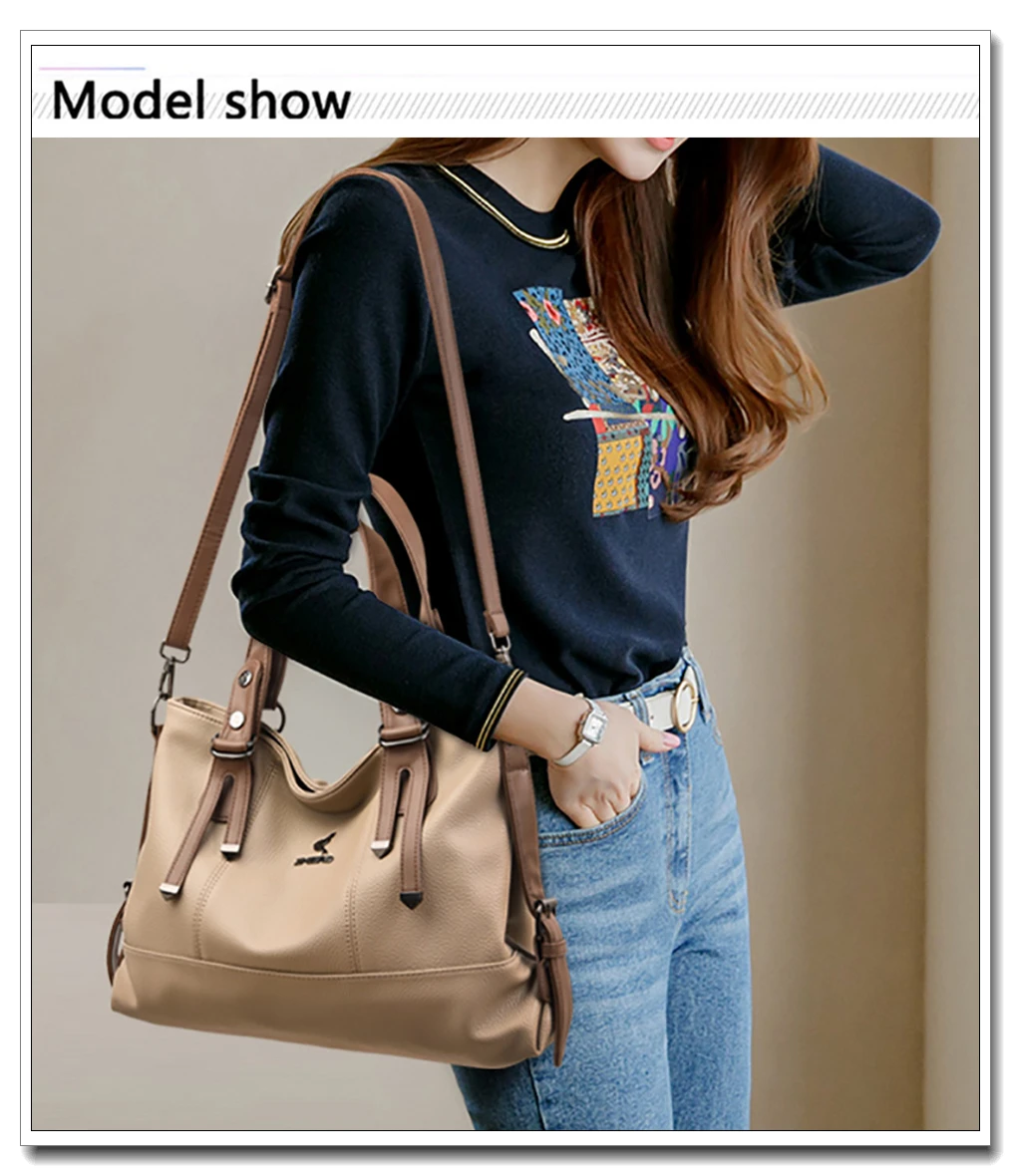 Designer Retro Leather Crossbody Bag Large Capacity Shoulder Bag_voghion.com