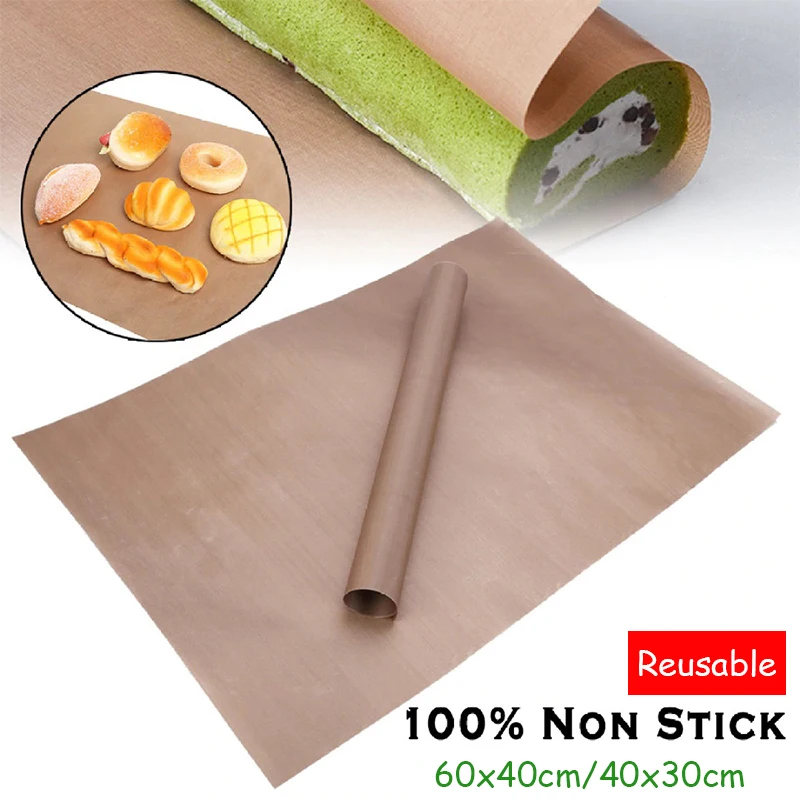 Non Stick Baking Tarpaulin Baking Sheet Reusable High Temperature Resistant Oil Paper Oven Mat Easy Clean Bbq Grill Pad silicone baking mat