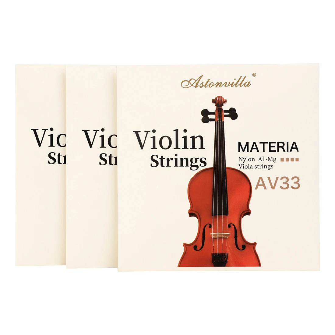 

Astonvilla AV33 Violin Strings Stainless Steel Wire Aluminum Magnesium Wound Nickel Plated Violin Strings Violin Parts Accessory