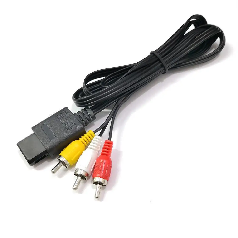 

N64AV Line Ngc/n64av Line Super SNES Multi-purpose AV Line 1.8m 6FT RCA AV TV Audio Video Stereo Cable Cord