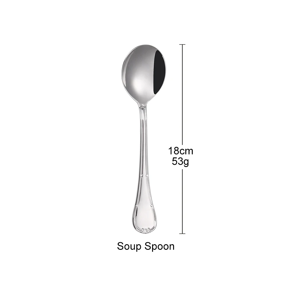 Servizio Posate 24 Pezzi ROYAL RETRO' in acciaio inox 18/10 lucidatura