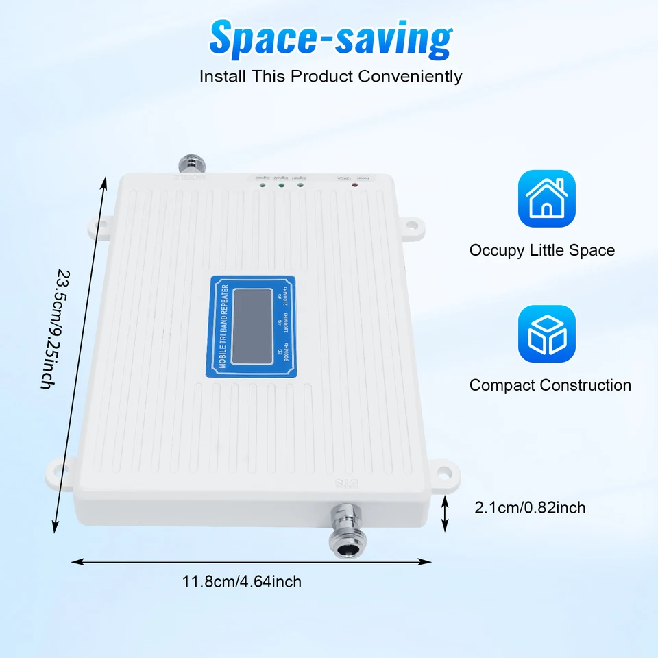 Tri Band Repeater 3g 4g Signal Booster For Home B20 800 900 1800 2100 2600  MHz Four-Band Cellular Amplifier GSM Repeater Mobile Network Booster 2G 3G 