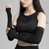 ROCKBROS Cycling Sleeves Summer Ice Fabric Running Arm UV Protection Sleeves Basketball Camping Riding Outdoors Sports Sleeves 5