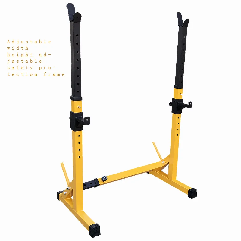 One Piece Barbell Squat Rack Stand For Adult Steel Barbell Stand Weight Lifting Adjustable Height Exercise At Home