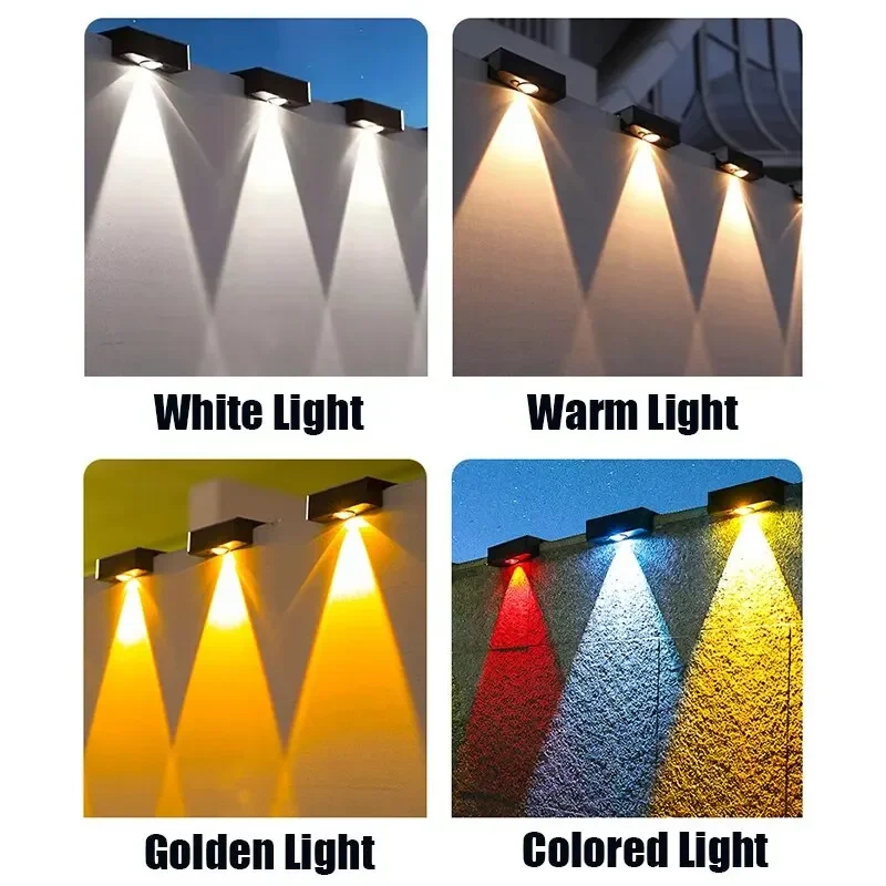 Solar Square Outdoor Wall Light 3