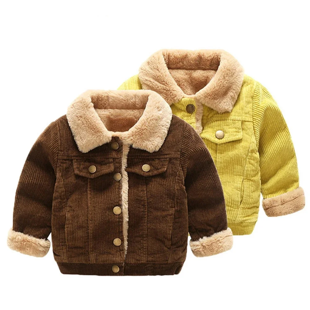 New Winter Fashion Baby Girl Clothes Children Boys Thicken Warm Jacket Kids Coat Toddler Casual Cotton Costume Infant Sportswear