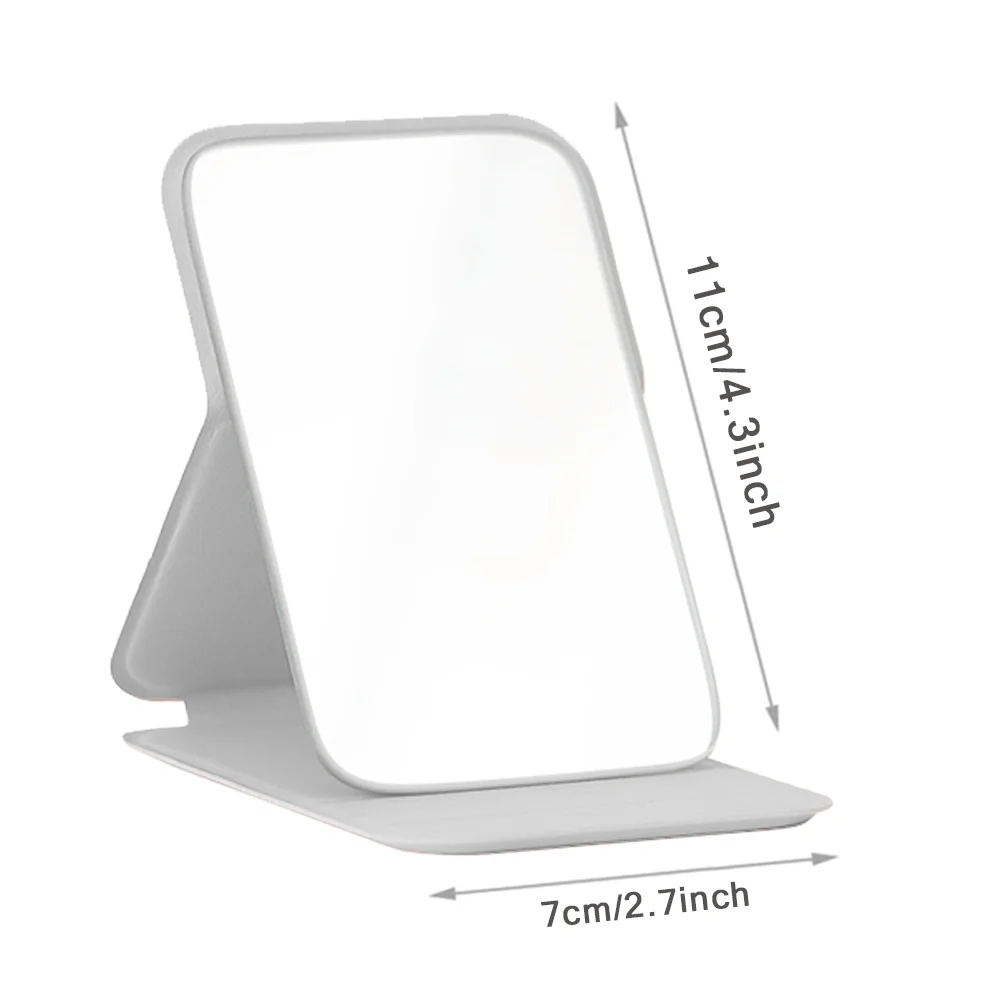 Makeup Mirror Personalized Folding Desktop Travel Accessories Rose Gold Letter Pattern