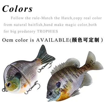 Single-jointed Sunfish Glide Bait 14