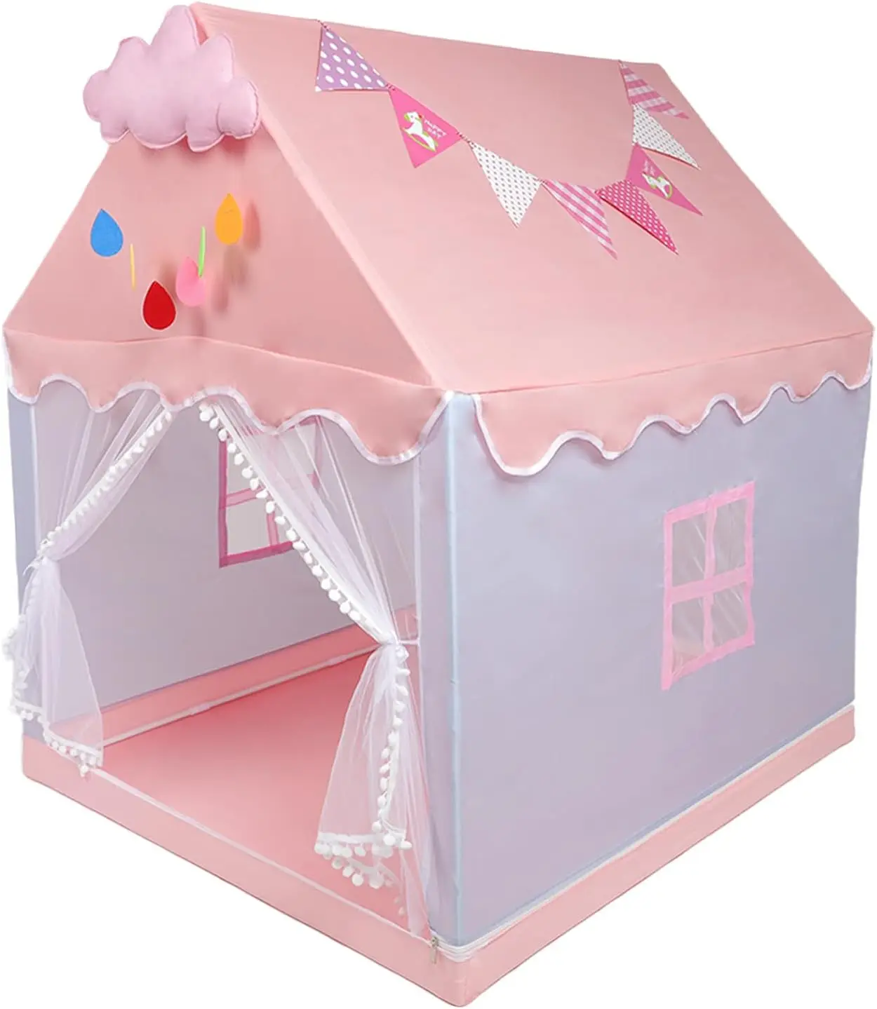 Kid  Play Tents Children Tent Indoor Outdoor Princess Girl Game House Small House Child Castle Separate Bed Tool No Light Ball 3
