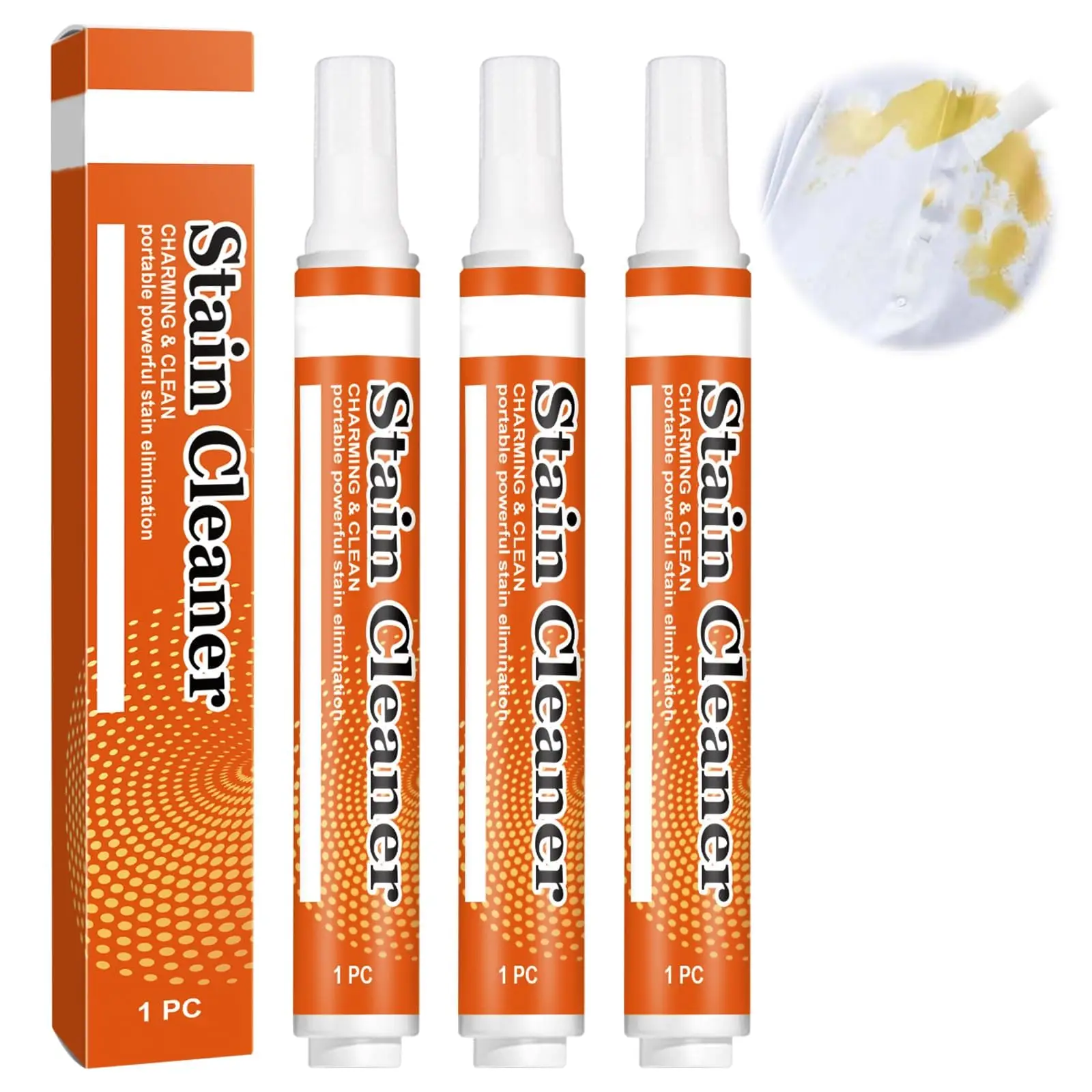 Stain Remover for Clothes Instant Spot Cleaner Decontamination Pen Multipurpose Bleach Pen Portable Travel-Friendly Works