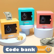 

Electronic Piggy Bank Safe Box For Children Rotating Password Bank Coins Cash Saving Safe toys Kid Gifts
