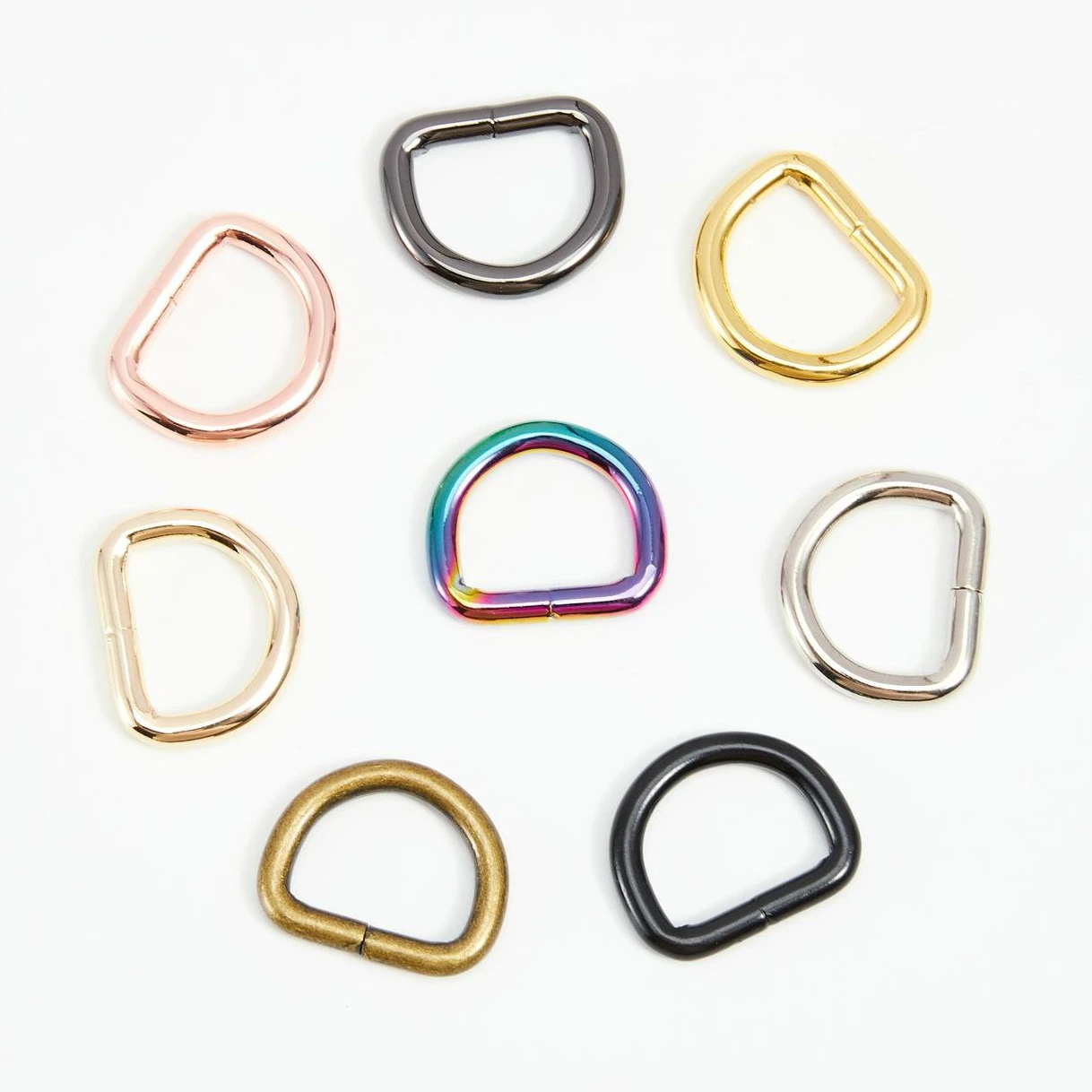 

DHK 500pcs/lot Hardware Accessories Metal Buckle Zinc Alloy D-shaped Buckles For Luggage Pet Dog Collar S1856