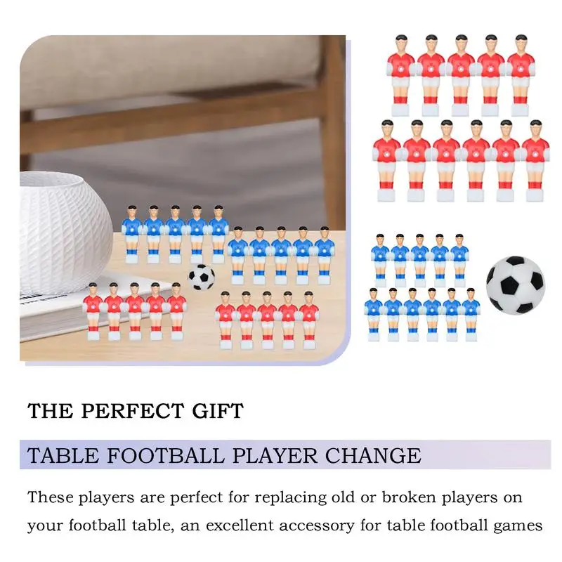 Football Replacement Players 22X Table Player Figurines For Soccer Children Game Accessories Non Slip Hockey Equipment