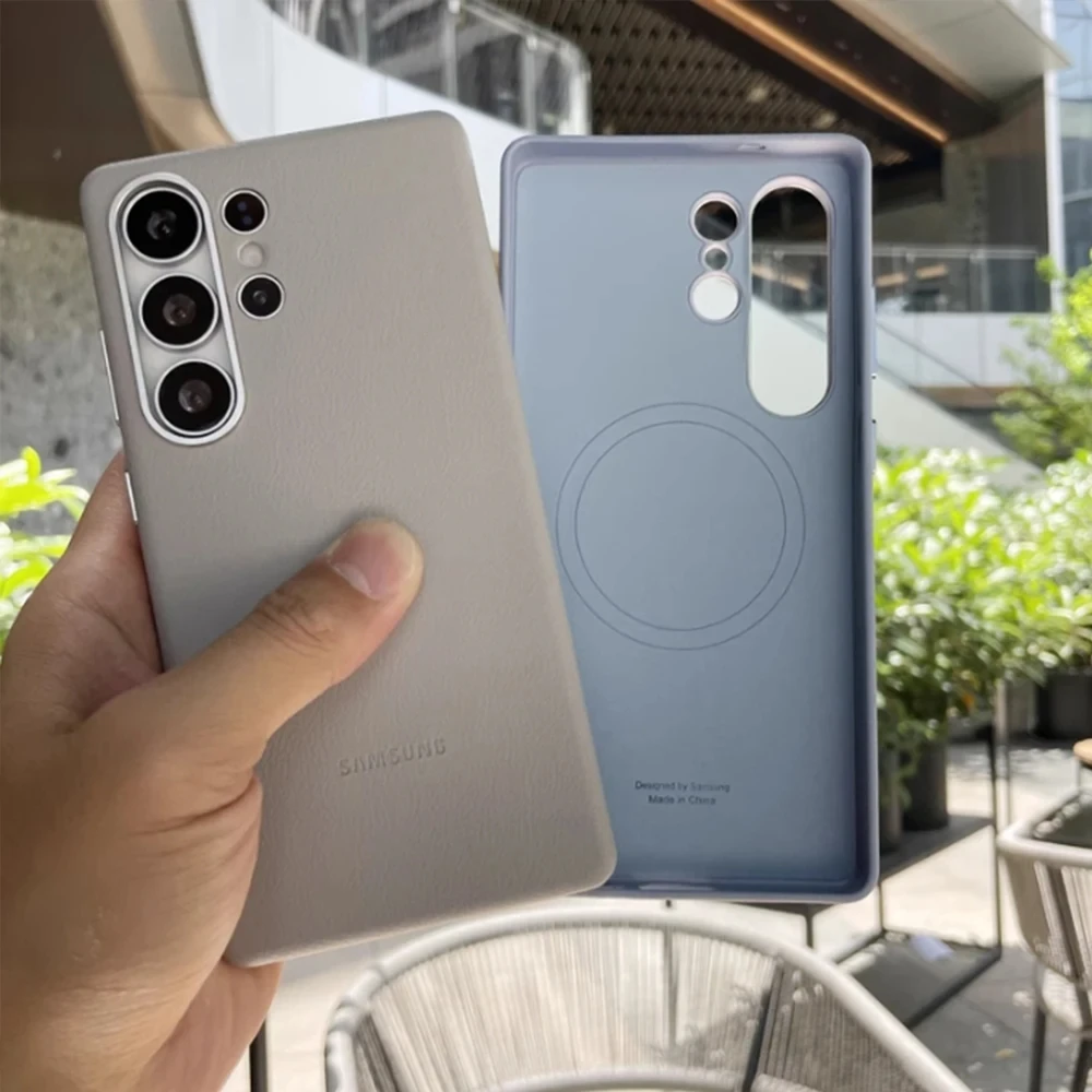 Premium Luxury Leather Cover with Wireless Charging