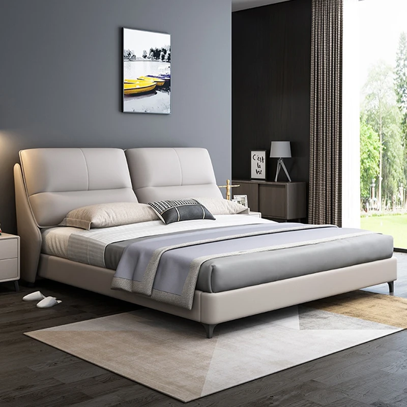 Floor Hotel Beds Upholstered Design Wood Queen Beauty Bed Frame Bedroom Double Luxury Hogar Muebles Decoration Furniture smart queen full size bed frame headboards wooden bedroom beauty toddler bed luxury sheets hogar muebles bedroom furniture