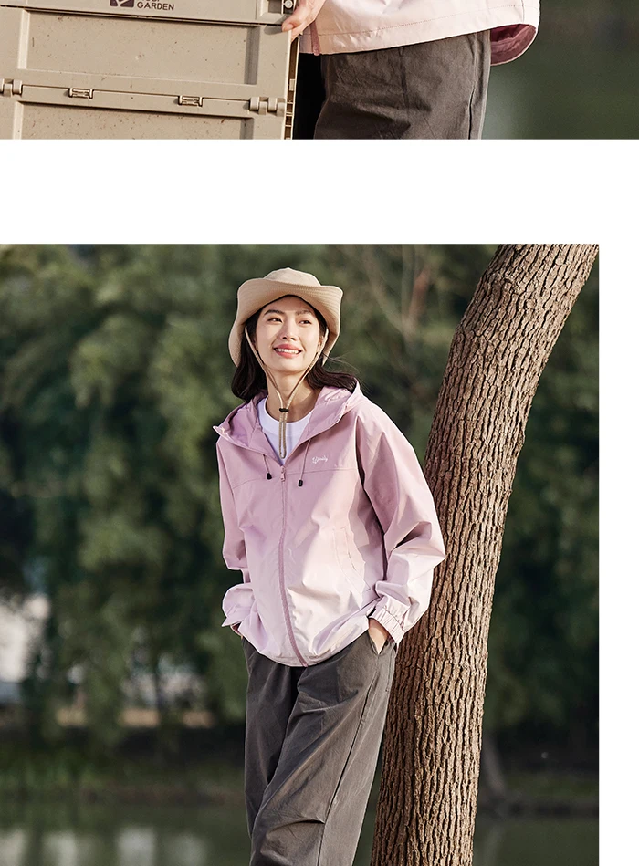 Jacket Women Mid-Length Loose Embroidered Casual And Versatile Spring New Three-Proof Hooded Jacket