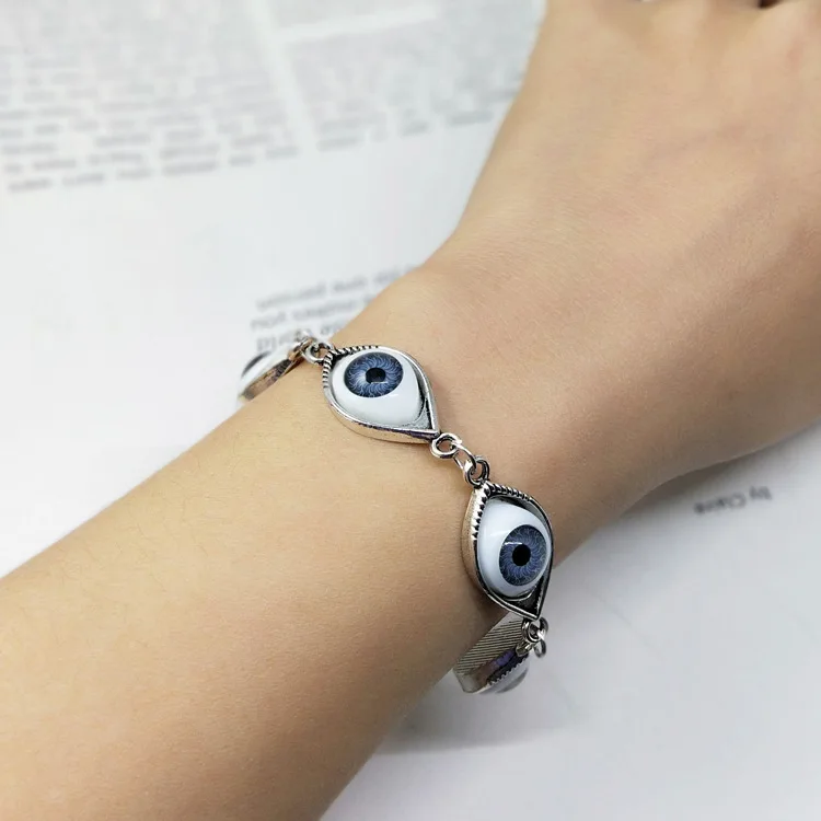 Creative Angel Demon Eyeball Couple Bracelet for Unisex Hyperbole