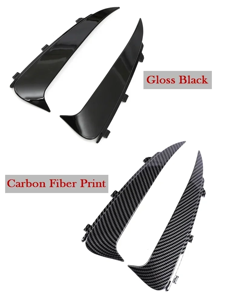 Carbon Fiber Rear Canard Flaps AMG for Mercedes Benz C Class W205 C205 S205 A205 Coupe Sedan Wagon Cabriolet Gloss Black Parts car accessories