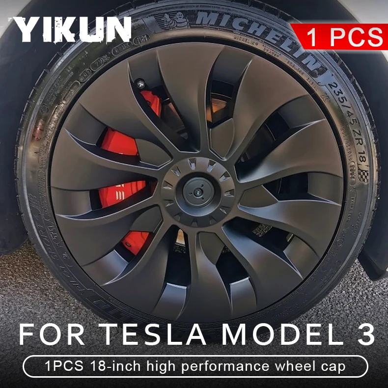 Hub Cap Car Replacement Wheel Cap Automobile Hubcap Full Rim Cover Accessories For Tesla Model 3/Y 18/19/20 Inch 1PCS wheel hub covers wheel hub caps
