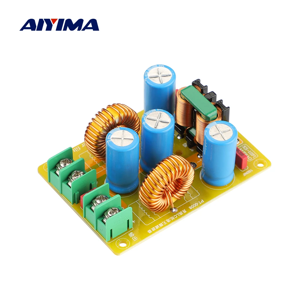 

AIYIAM 2A 4A 10A 20A DC LC Filter EMI Electromagnetic Interference Filter EMC High Frequency Power Filtering for 12V 24V Car