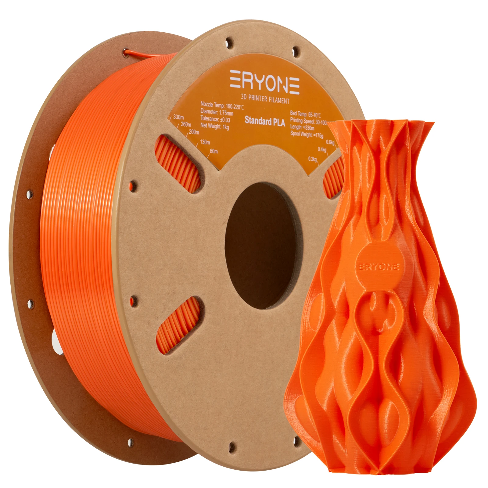 ERYONE 3KG PLA Filament 1,75mm, Standardqualität mit Hoher Zähigkeit, Geringer Verformung, Hervorragende Druckqualität, 1kg Spule – Detail 21