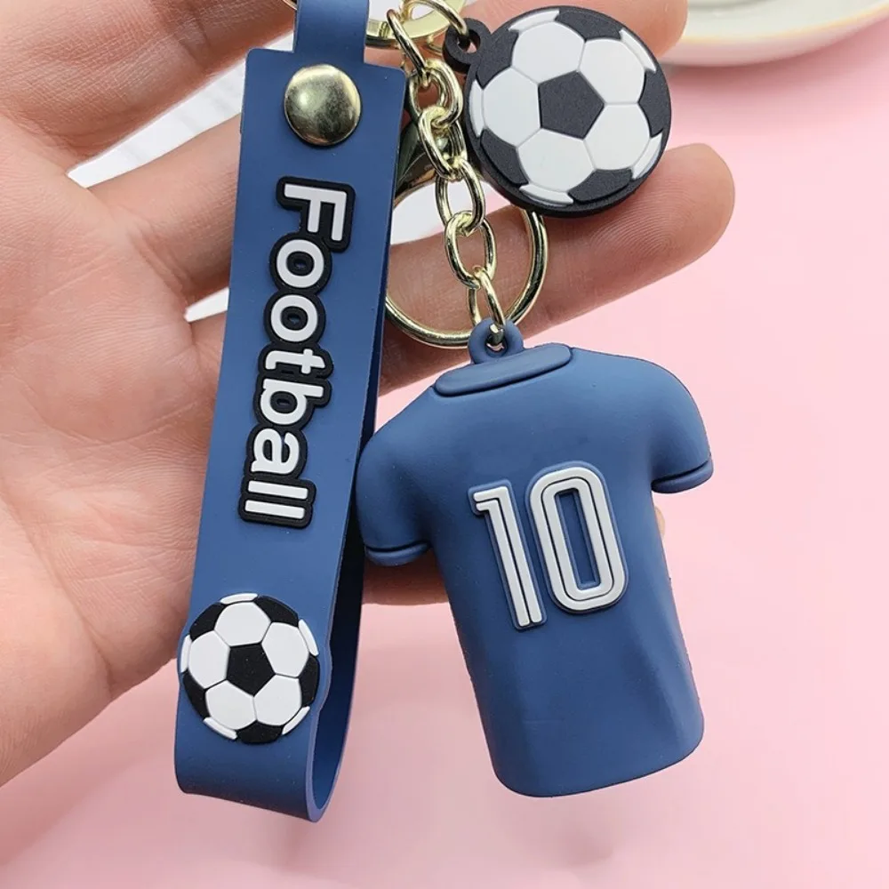 New Niche Fashion Soccer Player Jersey Keychain Soccer Clothing Pendant Keychain Design Women's Handbag Car Keychain PartyFavors - Image 2