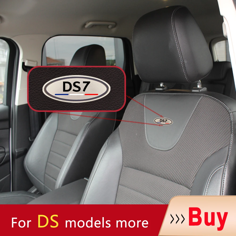 Poggiatesta Auto Adesivo Distintivo Sedile Accessori Auto Marchio Sedile Per Citroen Ds Spirit Ds9 Ds7 Ds6 Ds5 Ds4 Ds3 Ds6Wr Accessori Auto