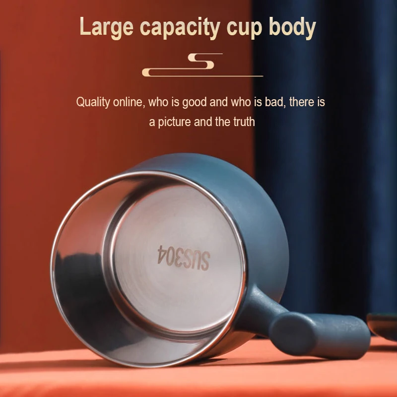 Stainless Steel Mug 304 Stainless Steel Portable Office Heat Insulated Student Water Cup