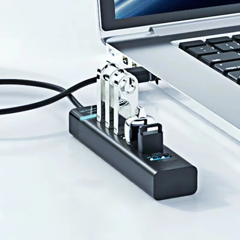 USB 3.0 2.0 HUB كابل الفاصل USB القرص لوحة المفاتي...