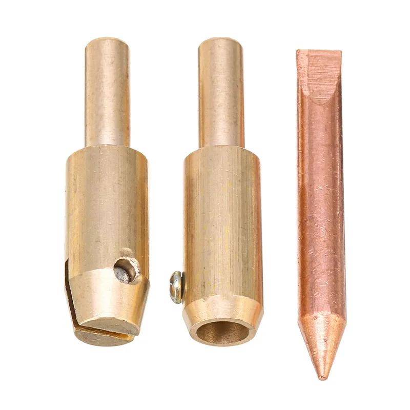 3Pcs Dent Fix Pistola Per Saldatura Rondella Rotonda Chuck Car Spotter Head Tip Morsetto Bit Spot Weld Stud Studder Washer Holder Kit In Rame