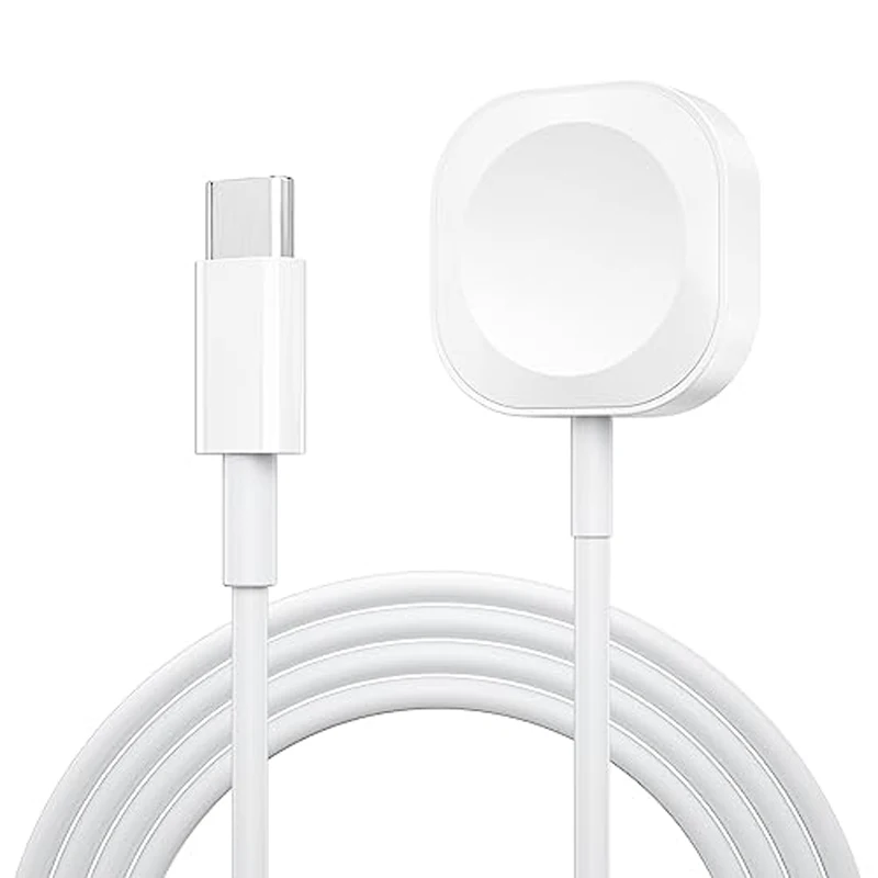 

Magnetic Fast Charging USB and USB-C Watch Charger, 1M/3.3 Feet, for Apple Watch Series 9 8 7 6 5 4 3 2 1