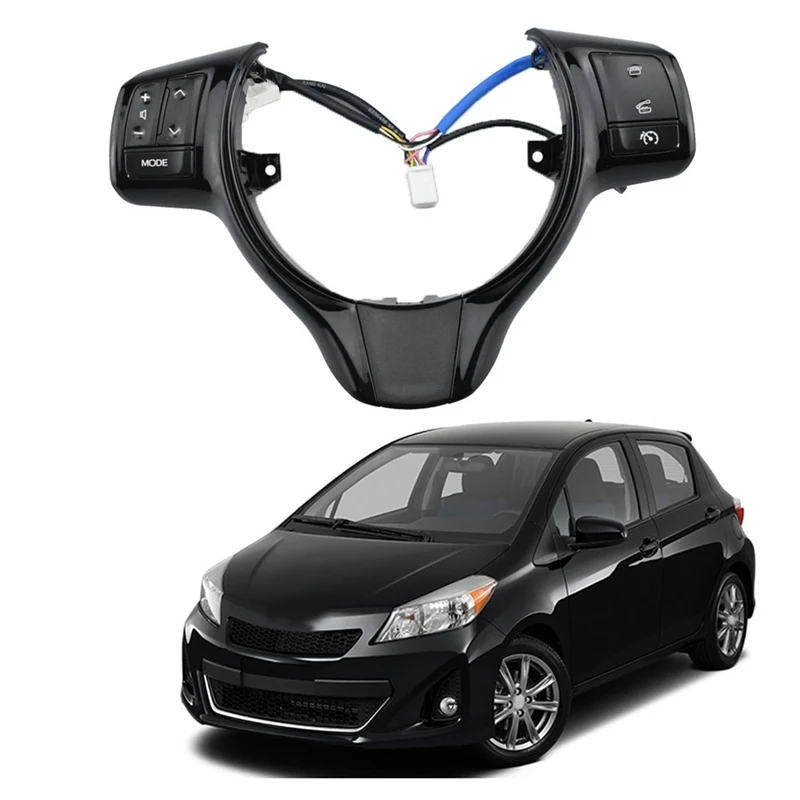 

Steering Wheel Switches Buttons Phone Volume Control Switch Buttons For Toyota Vitz Yaris Verso-S 2012-2017