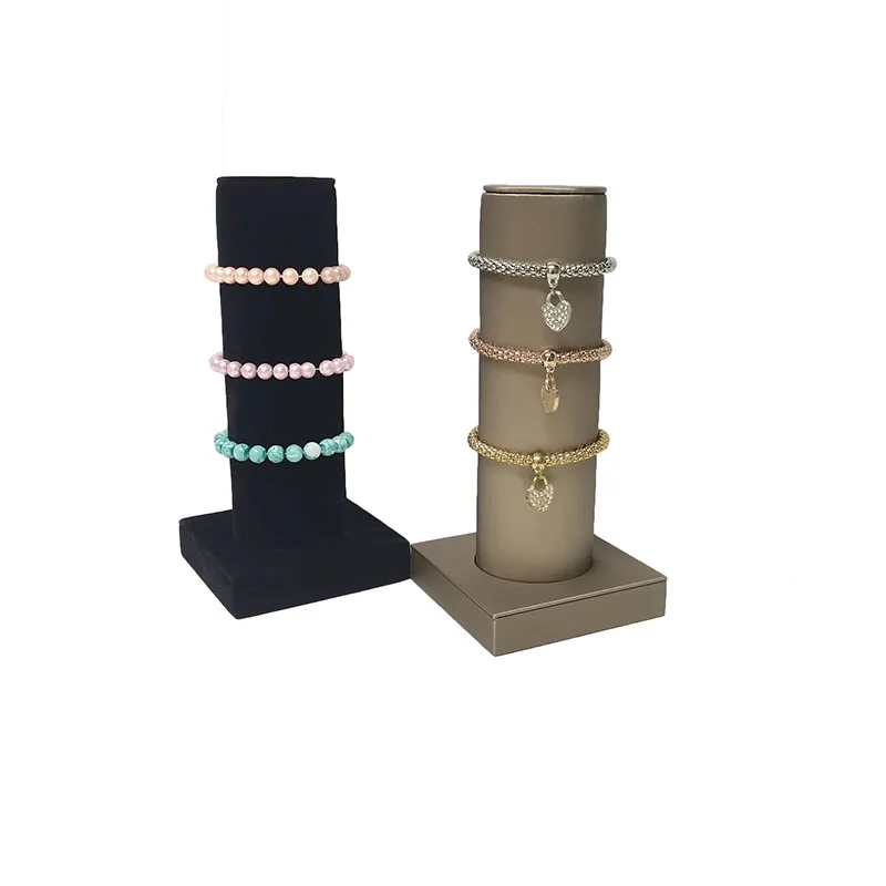 BOCAR Velvet Vertical Tower Jewelry Bracelet Display Stand Bangle T-Bar  Display Holder (CTZ-Black-4) : Amazon.in: Jewellery