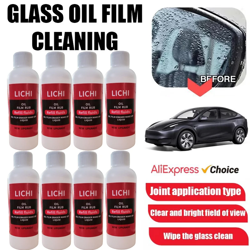 3-10PCS 100ml Auto Glass Oil Refill Car Windshield Cleaner Liquid Car Glass Maintenance Agent Windshield Oil Film Removal