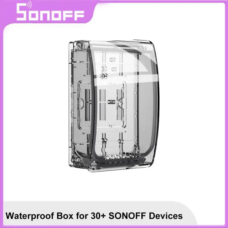 

SONOFF Waterproof Box R2 Water-resistant Shell Junction Box Compatible With BASIC/TH Elite/POW Elite/NSPanel Pro/M5/TX Series